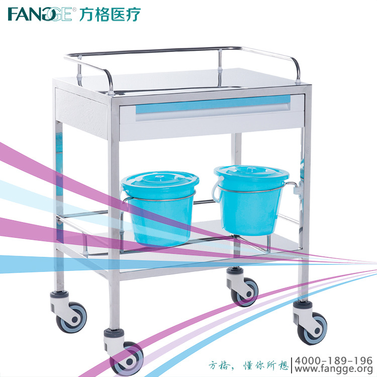 不銹鋼治療車B07