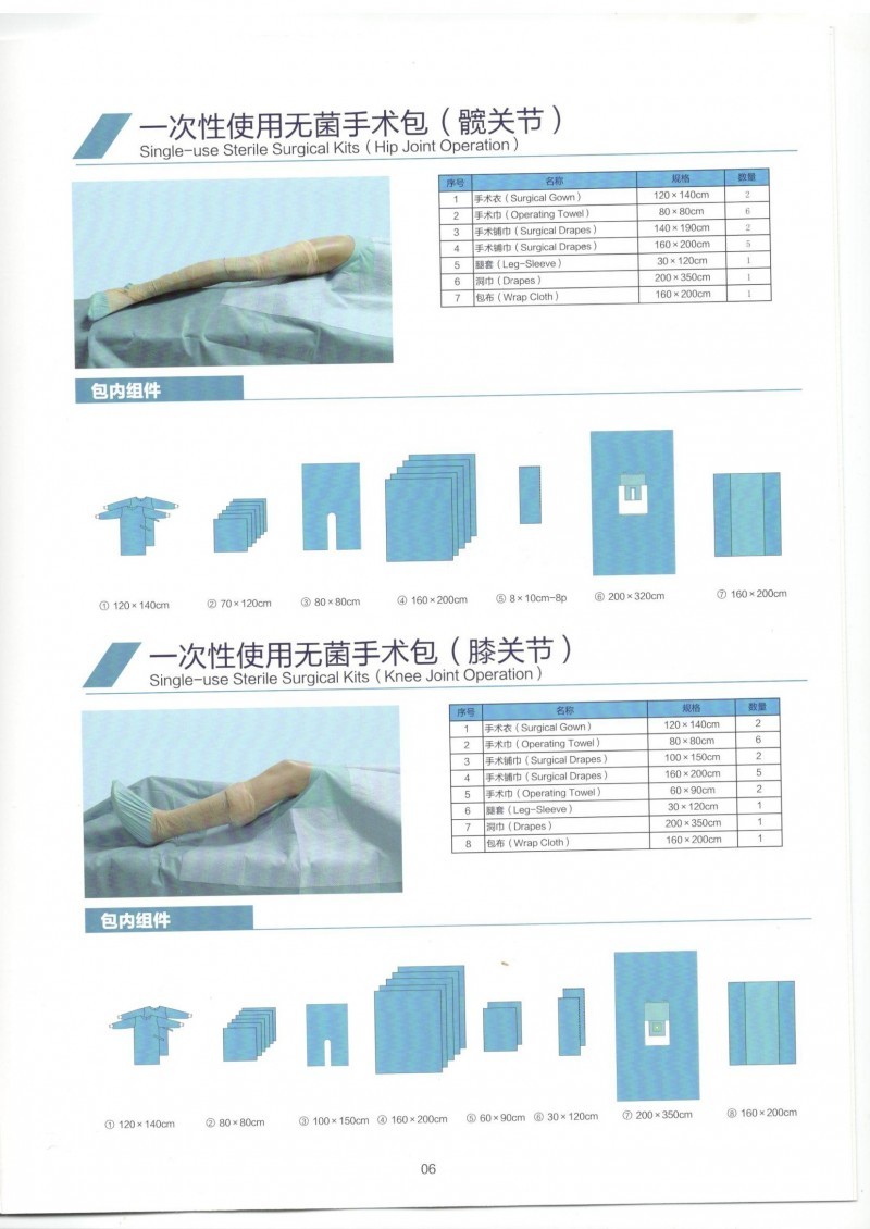 一次性無菌手術(shù)包，產(chǎn)包，介入手術(shù)包