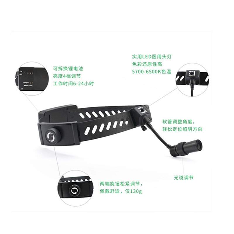 邁柯爾醫(yī)用輔助照明燈無線LED醫(yī)用外科手術頭燈