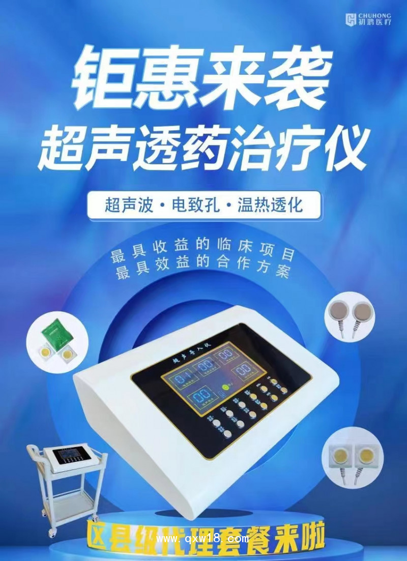 初鴻超聲中頻導藥儀 超聲中頻電致孔透藥儀YKX-CD