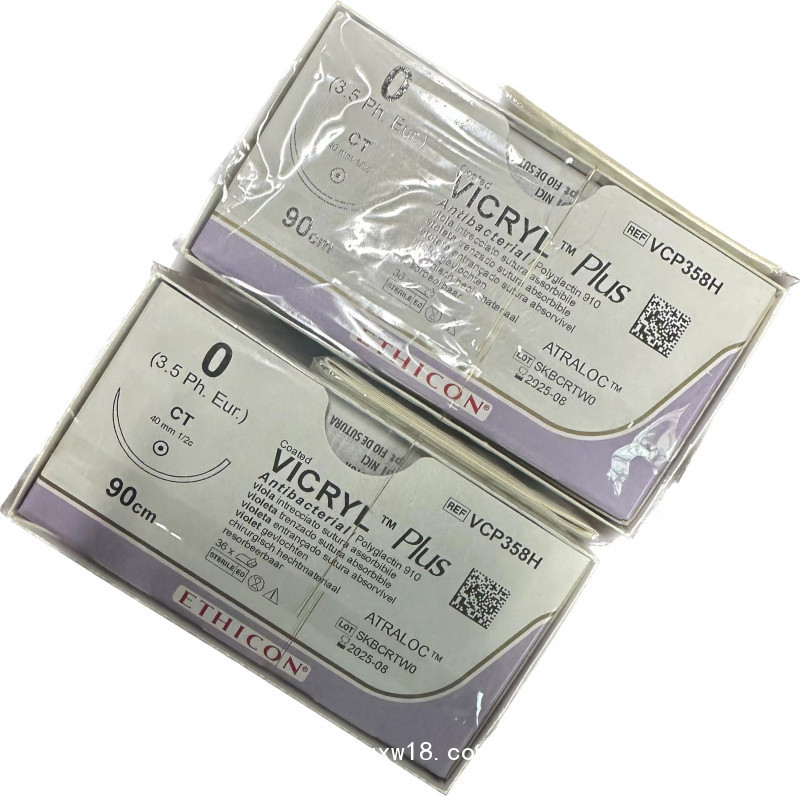 強(qiáng)生可吸收縫合線(xiàn)VCP345H 抗菌微喬外科縫合線(xiàn)