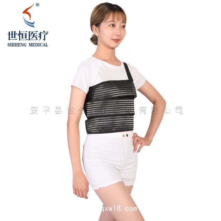 世康恒達(dá) 加強(qiáng)型肋骨固定帶加寬術(shù)后固定肋骨斷裂骨折護(hù)具胸骨固定