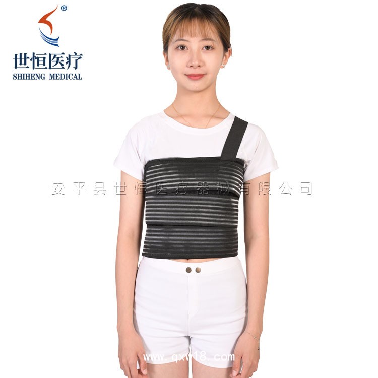 世康恒達(dá) 加強(qiáng)型肋骨固定帶加寬術(shù)后固定肋骨斷裂骨折護(hù)具胸骨固定